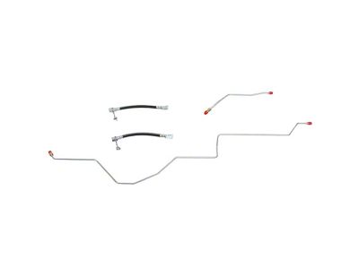 Fine Lines Rear Axle Brake Lines; Stainless (02-08 RAM 1500 w/ Rear Disc Brakes, Excluding Mega Cab)