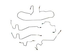 Fine Lines Front Brake Line Kit; Stainless (03-05 4WD RAM 2500 w/ 4-Wheel ABS)