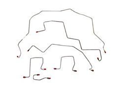 Fine Lines Front Brake Line Kit; Stainless (98-02 4WD RAM 2500 w/ 2-Wheel ABS)