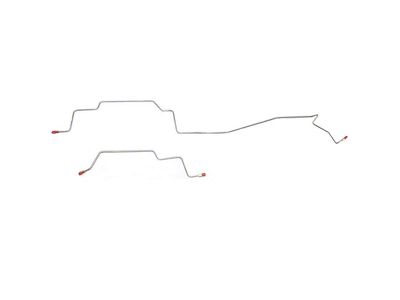 Fine Lines Rear Brake Line Kit; Stainless (94-97 RAM 2500 w/ Automatic Transmission)