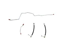 Fine Lines Rear Brake Line Kit; Steel (01-02 4WD 5.9L I6, 8.0L RAM 2500 w/ Dana 70 & Rear Disc Brakes)