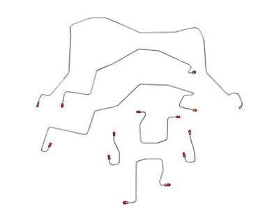 Fine Lines Complete Brake Line Kit; Stainless (95-02 4WD RAM 3500 DRW Cab & Chassis w/ 2-Wheel ABS)