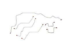 Fine Lines Front Brake Line Kit; Coarse Thread; Steel (06-09 4WD RAM 3500 Mega Cab w/ 4-Wheel ABS)