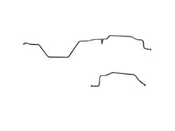 Fine Lines Rear Brake Line Kit; Steel (94-97 RAM 3500 w/ Manual Transmission)