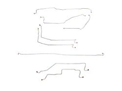 Fine Lines Complete Brake Line Kit; Stainless (05-06 Sierra 1500 Crew Cab)