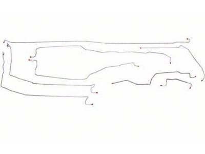 Fine Lines Complete Brake Line Kit; Stainless (99-02 Sierra 1500 Extended Cab w/ 6.50-Foot Standard Box)