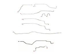 Fine Lines Complete Brake Line Kit; Stainless (03-04 4WD Sierra 1500 Regular Cab w/ 6.50-Foot Standard Box)