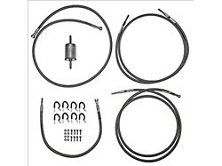 Fine Lines Quick Fix Fuel Line Kit; Braided Stainless (99-03 V8 Sierra 1500 Regular Cab)