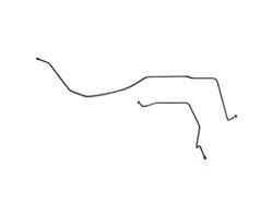 Fine Lines Rear Brake Line Kit; Stainless (02-05 Sierra 1500 w/ Quadrasteer)