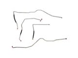 Fine Lines Transmission Cooling Lines; Stainless (99-06 V8 Sierra 1500 w/ External Transmission Cooler)