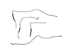 Fine Lines Transmission Cooling Lines; Stainless (99-06 V8 Sierra 1500 w/ External Transmission Cooler)