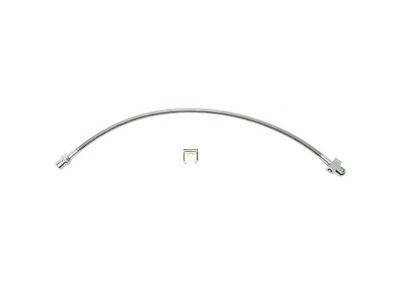 Fine Lines Braided Stainless Axle Drop Brake Hose; Rear (01-06 Sierra 3500 HD)