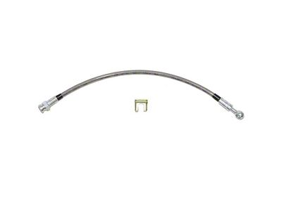 Fine Lines Braided Stainless Brake Hose; Rear Passenger Side (01-06 Sierra 3500 HD DRW)