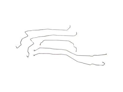 Fine Lines Front Brake Line Kit; Stainless (07-12 Sierra 3500 HD w/o Stabilitrak System)