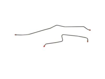 Fine Lines Rear Brake Line Kit; Stainless (01-06 Sierra 3500 HD DRW)