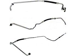 Fine Lines Transmission Cooling Lines; Steel (03-05 6.6L Duramax Sierra 3500 HD)