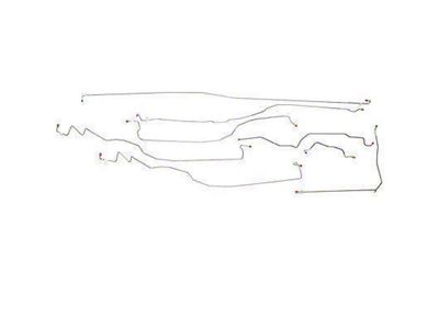 Fine Lines Complete Brake Line Kit; Stainless (05-06 4WD Silverado 1500 Regular Cab w/ 8-Foot Long Box)