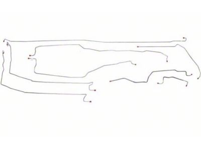 Fine Lines Complete Brake Line Kit; Steel (99-02 Silverado 1500 Extended Cab w/ 6.50-Foot Standard Box)