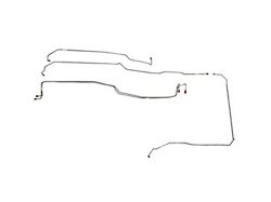 Fine Lines Front Brake Line Kit; Steel (07-08 4WD Silverado 1500 w/ Rear Drum Brakes & w/o Traction Control)