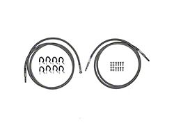 Fine Lines Quick Fix Fuel Line Kit; Braided Stainless (04-06 Silverado 1500 Extended Cab w/o Flex-Fuel)