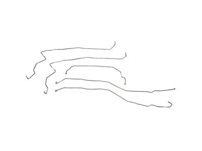 Fine Lines Complete Brake Line Kit; Stainless (07-08 6.0L Silverado 2500 HD Regular Cab w/ 8-Foot Long Box)