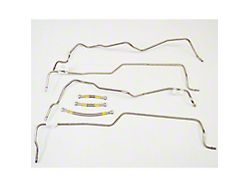 Fine Lines Fuel Lines; Stainless (04-10 6.0L Silverado 2500 HD Regular Cab w/ 8-Foot Long Box, Excluding Cab & Chassis)