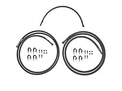 Fine Lines Quick Fix Fuel Line Kit; Braided Stainless (01-10 6.6L Duramax Silverado 2500 HD Crew Cab)