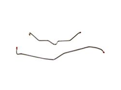 Fine Lines Rear Brake Line Kit; Stainless (01-06 6.6L Duramax, 8.1L Silverado 2500 HD)