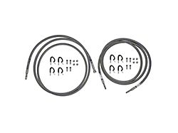 Fine Lines Quick Fix Fuel Line Kit; Braided Stainless (04-10 Silverado 3500 HD Crew Cab w/ 8-Foot Long Box)