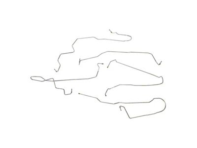 Fine Lines Front Brake Line Kit; Stainless (08-14 4WD Tahoe w/o Traction Control)