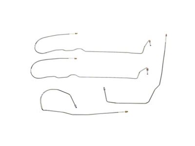 Fine Lines Intermediate Brake Line Kit; Stainless (08-14 4WD 5.3L Tahoe)