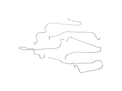 Fine Lines Front Brake Line Kit; Steel (08-14 4WD Yukon w/o Traction Control)