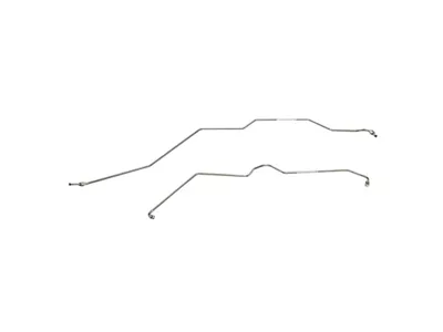 Fine Lines Rear Axle Brake Lines; Steel (08-14 4WD 5.3L Yukon)