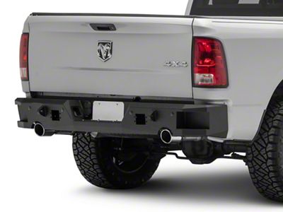 Fishbone Offroad Anglerfish Rear Bumper with Built-In Step; Textured Black (09-18 RAM 1500)