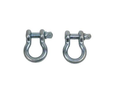 Fishbone Offroad 3/4-Inch D-Ring Shackles; Zinc