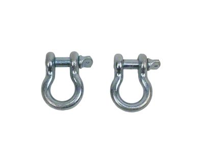 3/4-Inch D-Ring Shackles; Zinc