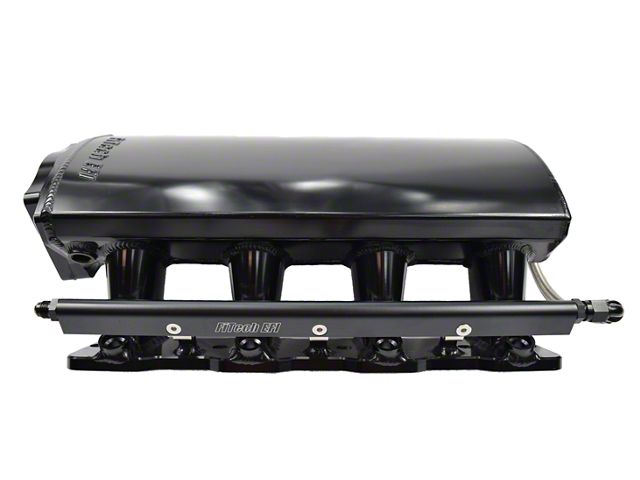 Universal Intake Fuel Module FiTech Fuel Injection Silverado 3500 LS1 Cathedral Port Short Intake ...