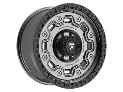 Fittipaldi Offroad FT100 Satin Anthracite with Satin Black Lip 8-Lug Wheel; 20x9; 18mm Offset (11-16 F-350 Super Duty SRW)