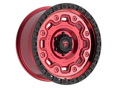 Fittipaldi Offroad FT100 Gloss Red with Machined Face, Red Tint and Satin Black Lip 6-Lug Wheel; 20x9; 18mm Offset (19-23 Ranger)