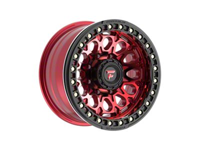 Fittipaldi Offroad FB153 Gloss Red Machined with Red Tint and Gloss Black Ring 8-Lug Wheel; 17x9; -15mm Offset (23-25 F-350 Super Duty SRW)