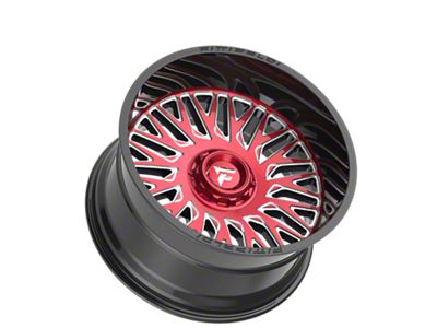 Fittipaldi Offroad FA07 Gloss Black Machined with Red Tint 6-Lug Wheel; 26x12; -44mm Offset (07-13 Sierra 1500)