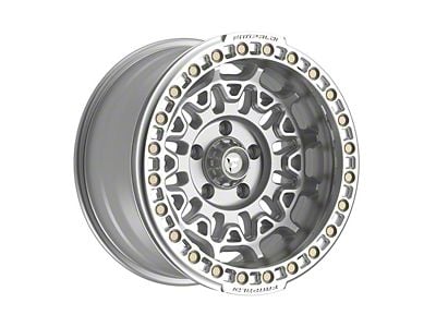 Fittipaldi Offroad FB150 Machined Silver 6-Lug Wheel; 17x9; -15mm Offset (07-13 Sierra 1500)