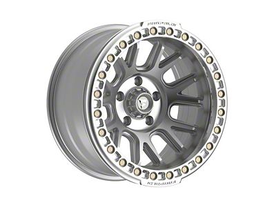 Fittipaldi Offroad FB151 Machined Silver 6-Lug Wheel; 17x9; -38mm Offset (07-13 Sierra 1500)