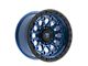 Fittipaldi Offroad FT101 Satin Blue with Black Ring 6-Lug Wheel; 17x9; -12mm Offset (07-13 Silverado 1500)