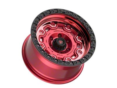 Fittipaldi Offroad FT100 Machined with Red Tint 6-Lug Wheel; 17x9; -12mm Offset (07-14 Tahoe)