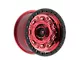 Fittipaldi Offroad FT100 Machined with Red Tint 6-Lug Wheel; 17x9; -12mm Offset (07-14 Yukon)