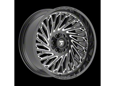 Fittipaldi Offroad FA15 Gloss Black Milled 8-Lug Wheel; 24x10; 0mm Offset (08-10 F-250 Super Duty)