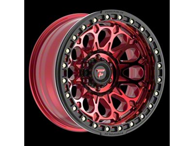Fittipaldi Offroad FB153 Gloss Red Machined with Red Tint and Gloss Black Ring 8-Lug Wheel; 20x10; -38mm Offset (08-10 F-250 Super Duty)