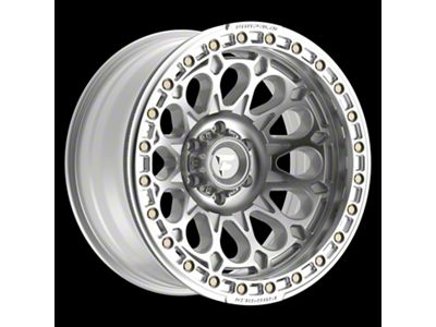 Fittipaldi Offroad FB153 Gloss Silver Machined with Machined Ring 8-Lug Wheel; 17x9; -15mm Offset (08-10 F-250 Super Duty)