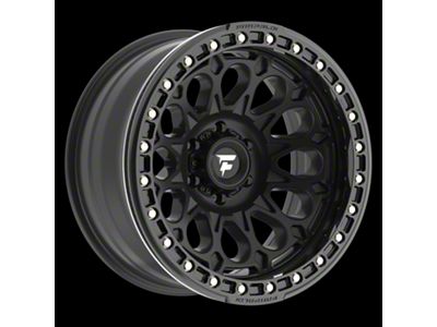 Fittipaldi Offroad FB153 Satin Black with Gloss Black Forged Ring 8-Lug Wheel; 17x9; -15mm Offset (08-10 F-250 Super Duty)